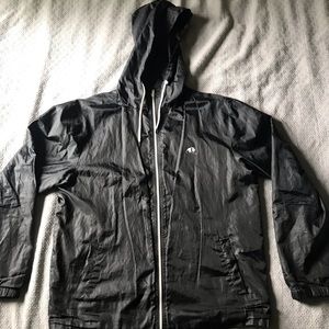 Enjoi skateboard brand black windbreaker